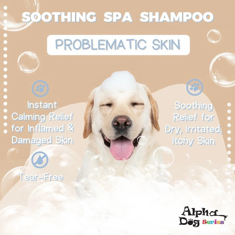 Alpha Dog Series Oatmeal Grooming Natural Dog Shampoo and Conditioner with Aloe